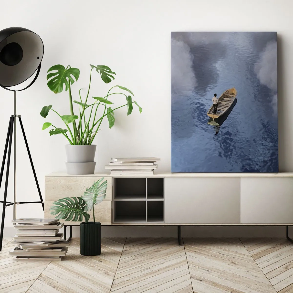 Canvastavla - Bild på duk - Livet - resan - det okända - 50x70 cm