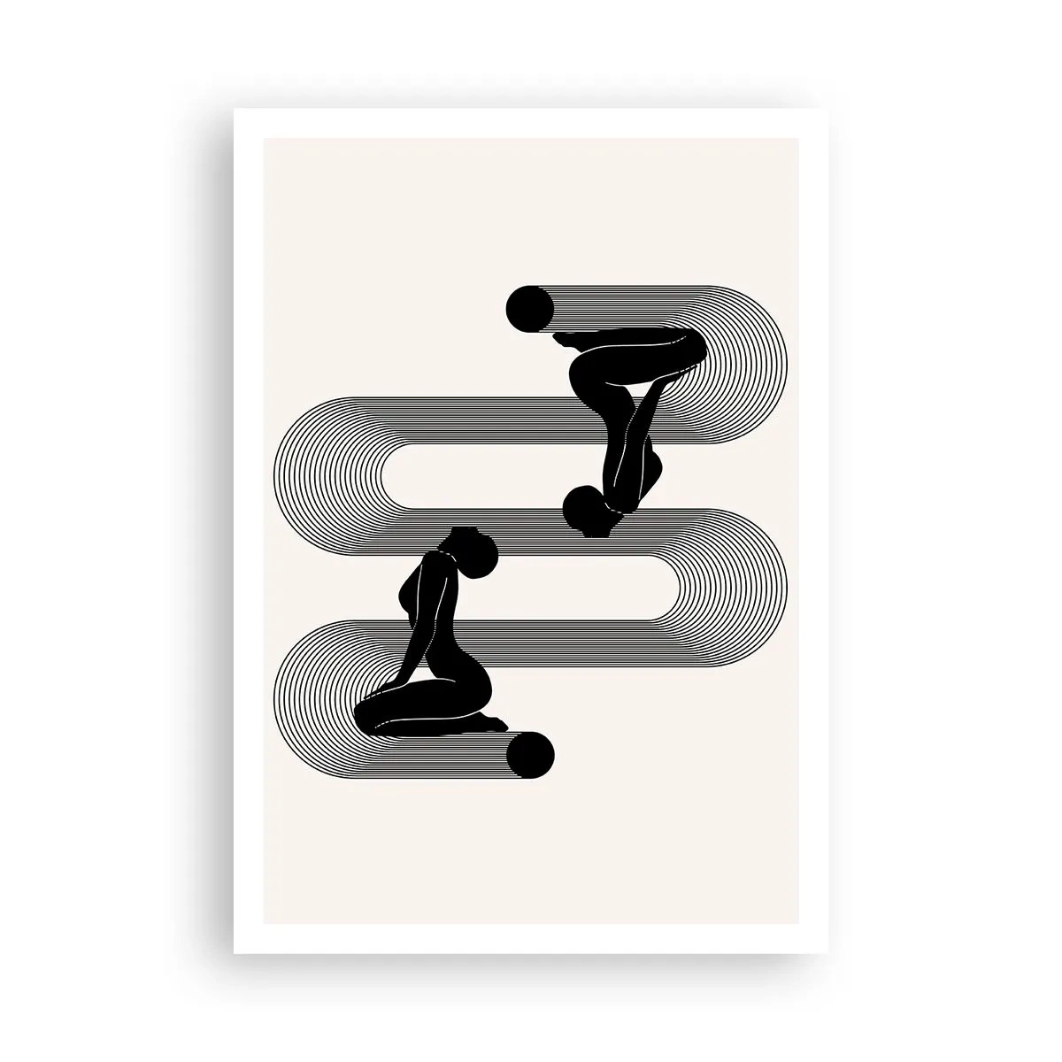 Affisch - Sensuell symmetri - 70x100 cm