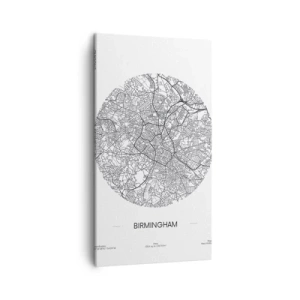 Canvastavla - Bild på duk - Birminghams anatomi - 45x80 cm