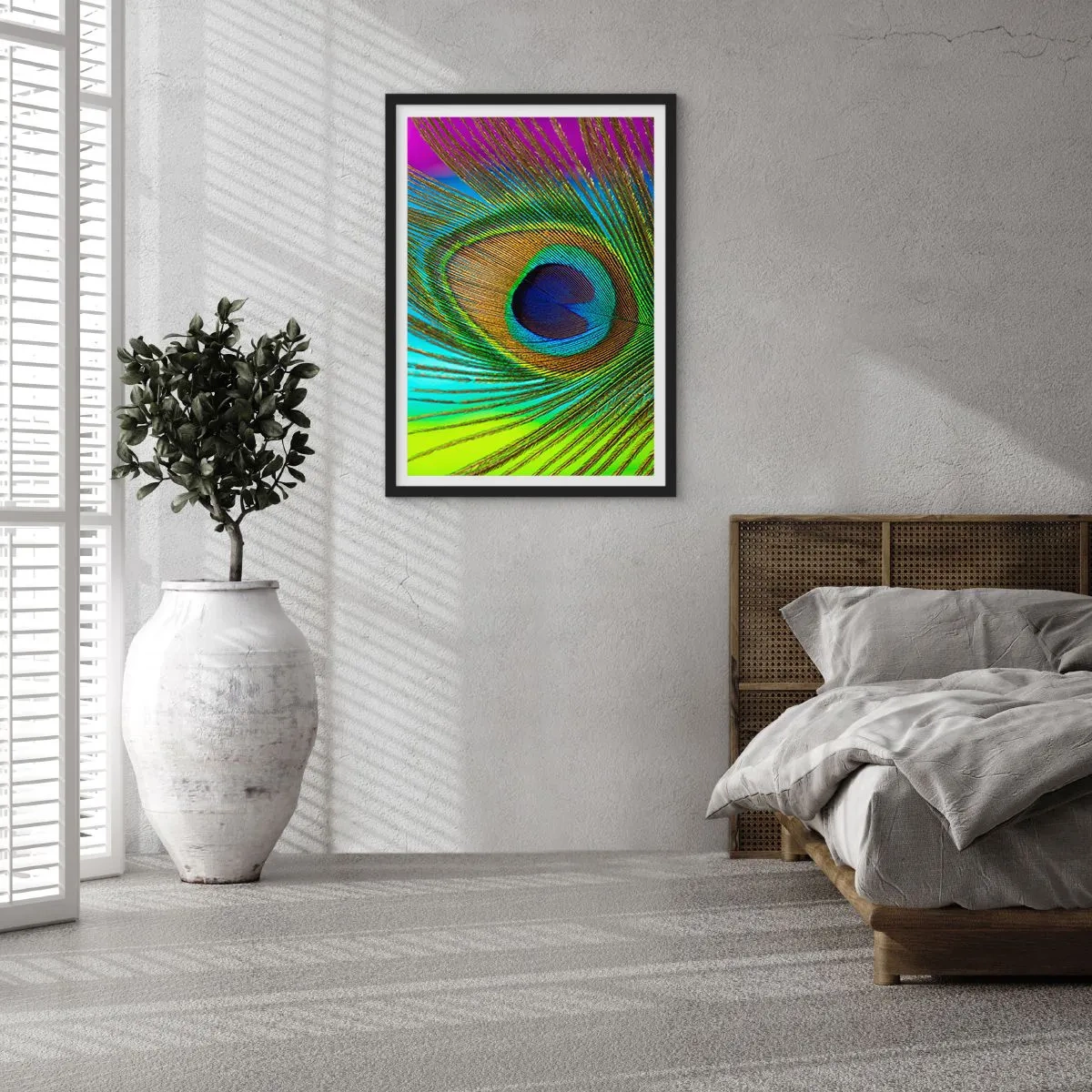 Affisch i svart ram - Öga mot öga - 61x91 cm