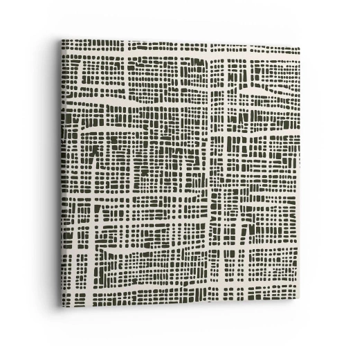 Canvastavla - Bild på duk - Vävd komposition - 30x30 cm
