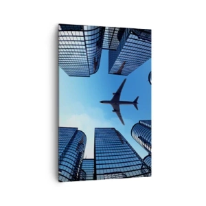 Canvastavla - Bild på duk - Utsikten från glasravinen - 80x120 cm