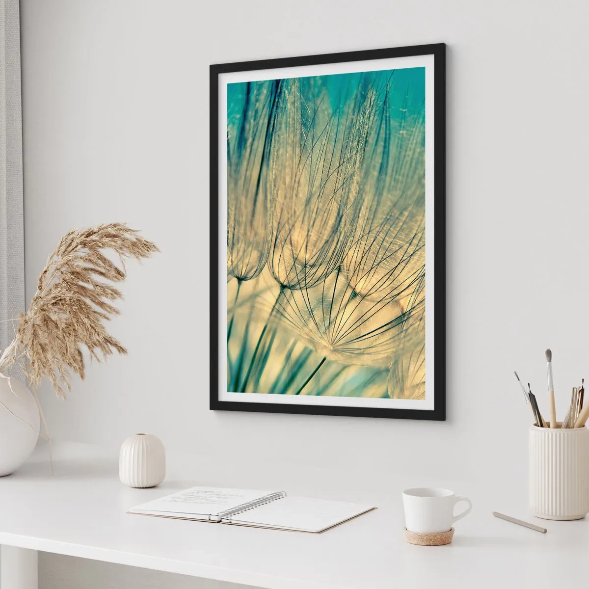 Affisch i svart ram - I väntan på vinden - 61x91 cm