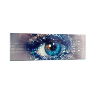 Glastavla - Bild på glas - Du tror att du känner mig - 160x50 cm