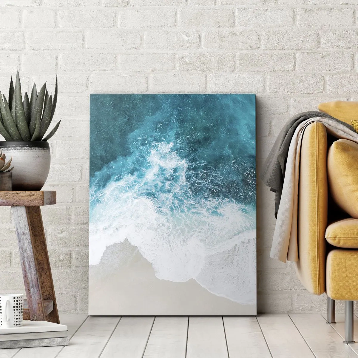 Canvastavla - Bild på duk - Naturlig smekning - 80x120 cm