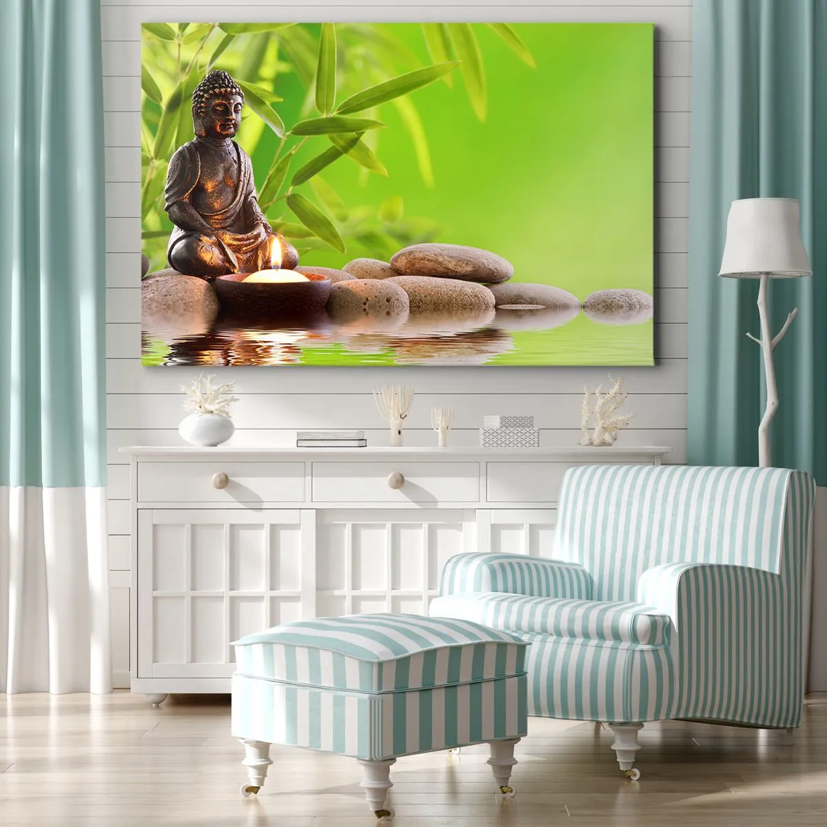 Canvastavla - Bild på duk - Livet är skönt - 120x80 cm