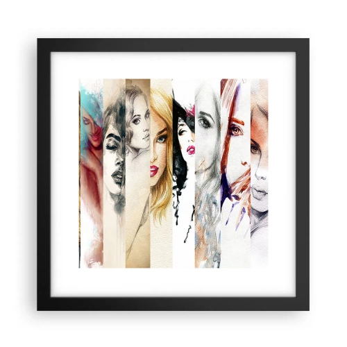 Affisch i svart ram - Det är alltid DU - 30x30 cm