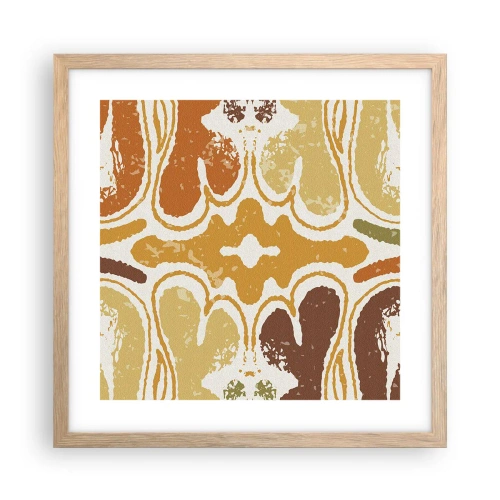 Affisch i ram av ljusek - Sentimental abstraktion - 40x40 cm