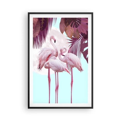 Affisch i svart ram - De tre fågelgracena - 61x91 cm