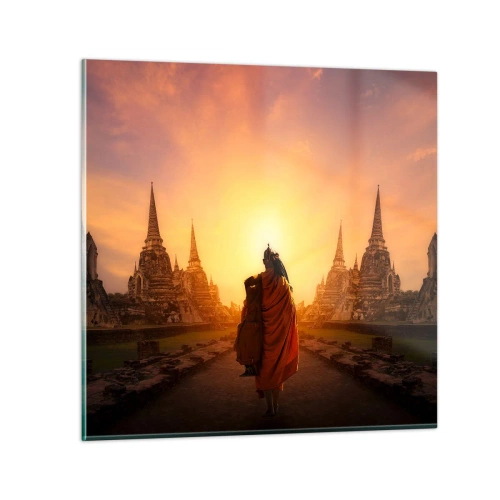 Glastavla - Bild på glas - I lugn genom evigheten - 30x30 cm