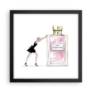 Affisch i svart ram - Kvinnlighetens kärna - 30x30 cm