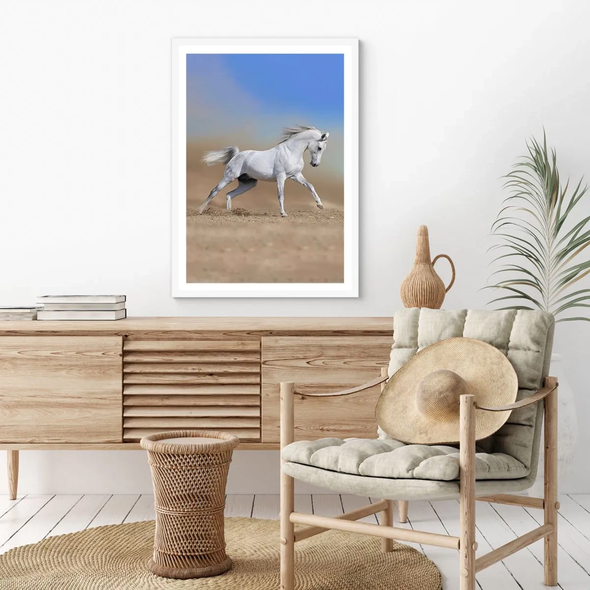 Affisch i vit ram - Den vackraste arabiska sagan - 70x100 cm