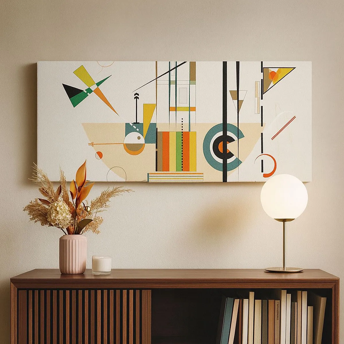 Canvastavla - Bild på duk - Så världen skrattar - 100x40 cm