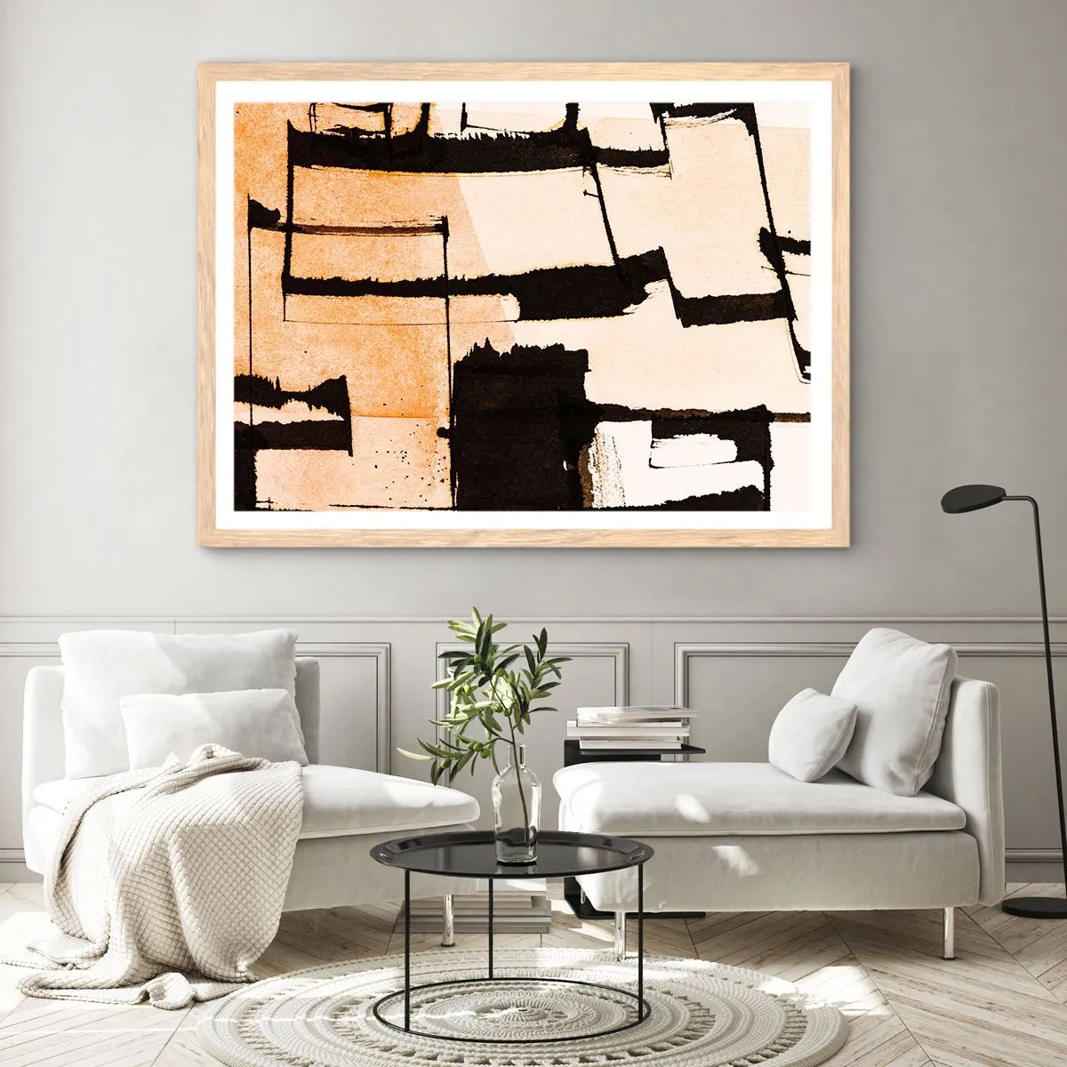 Affisch i ram av ljusek - Ändå ordning - 40x30 cm