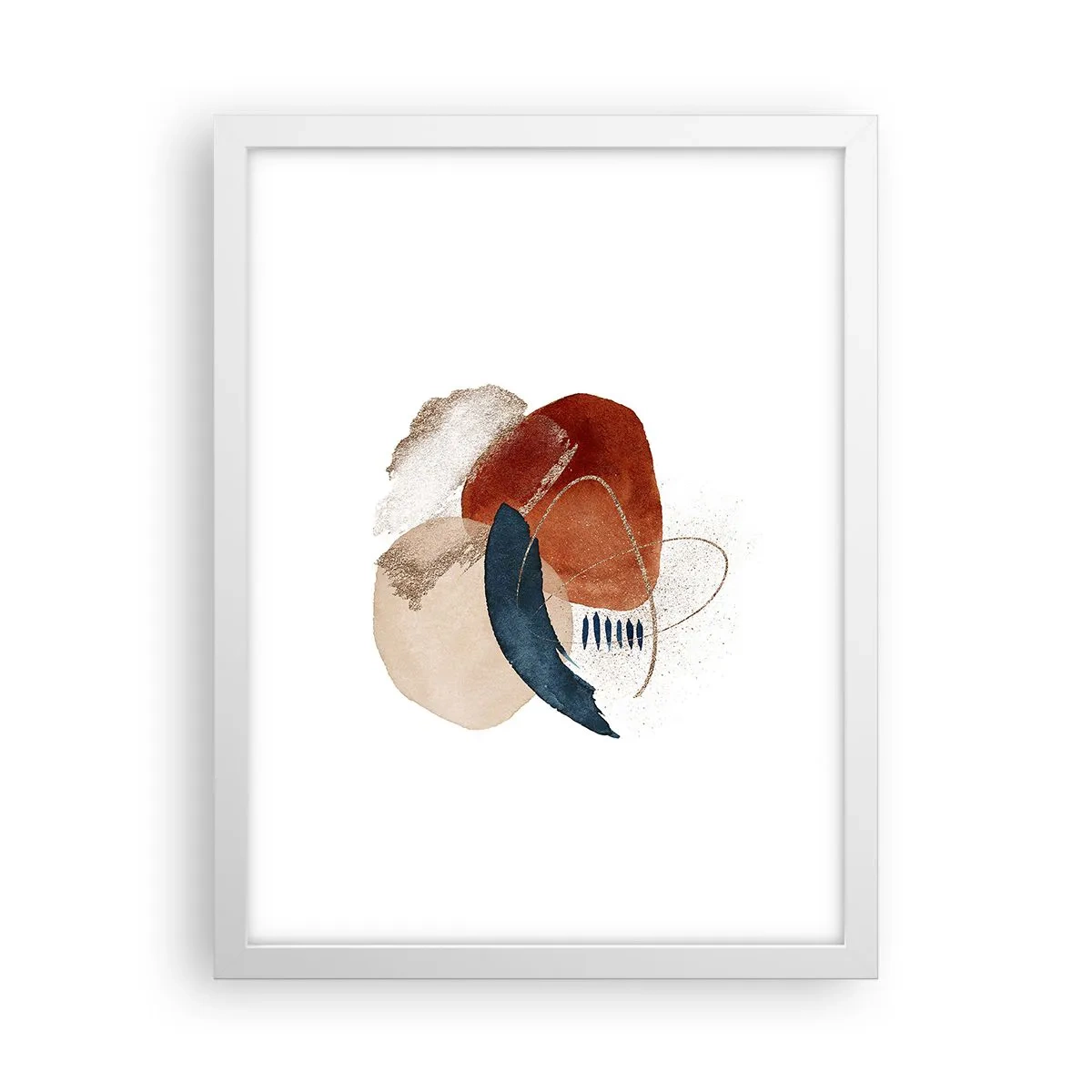 Affisch i vit ram - Oval komposition - 30x40 cm