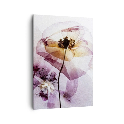 Canvastavla - Bild på duk - Blommornas transparenta kroppar - 50x70 cm