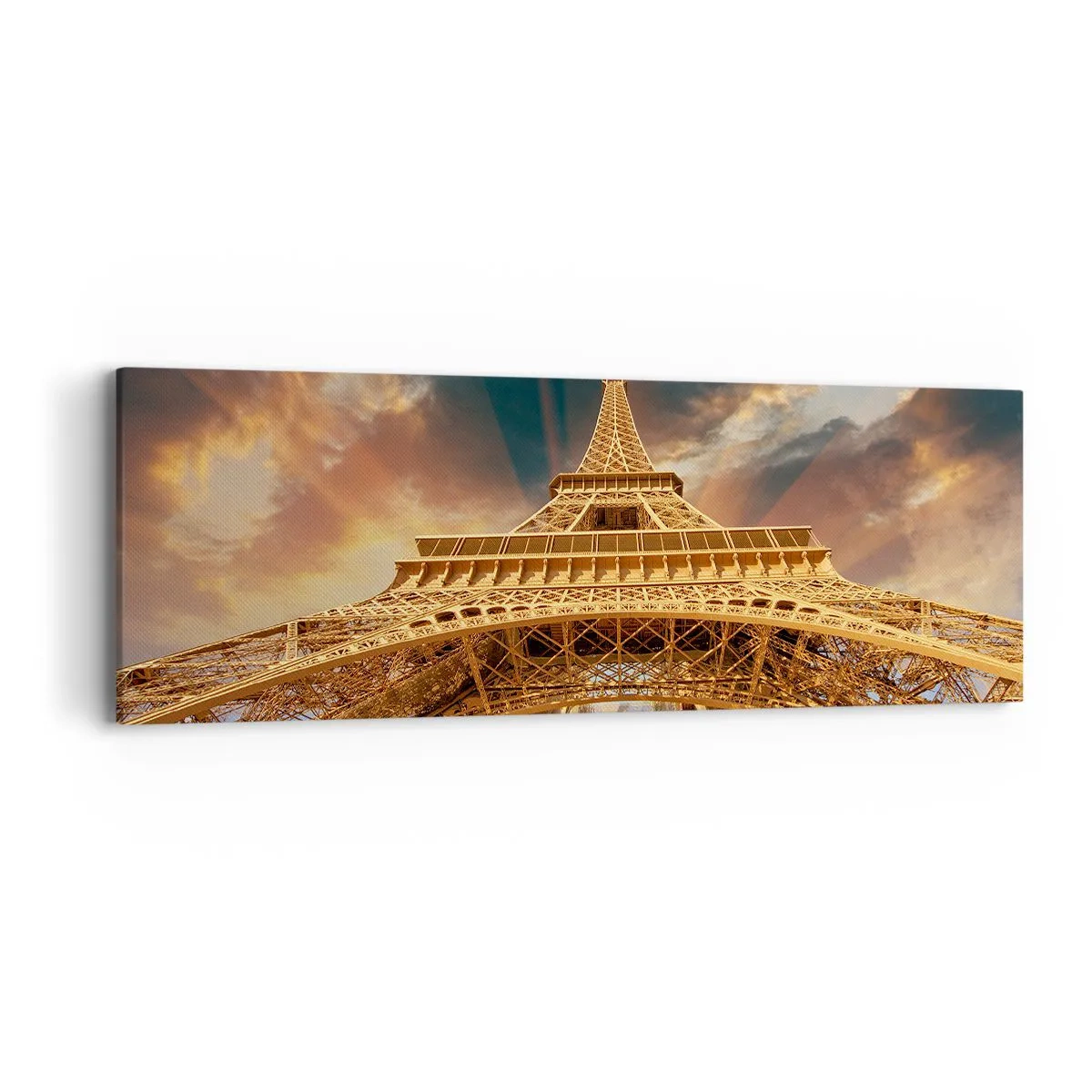 Canvastavla - Bild på duk - Hur mänskligheten nådde himlen - 90x30 cm