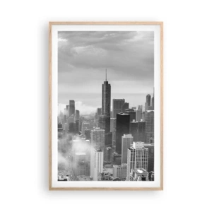 Affisch i ram av ljusek - Amerikanskt landskap - 61x91 cm