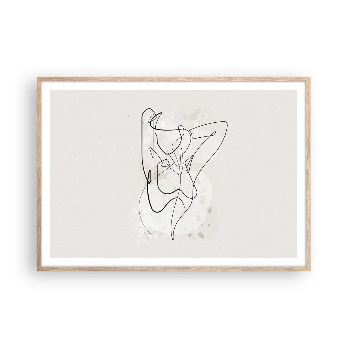 Affisch i ram av ljusek - Konsten att förföra - 100x70 cm