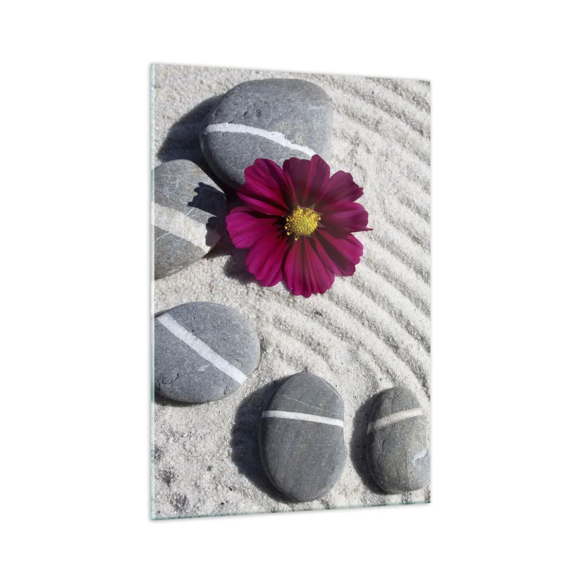 Glastavla - Bild på glas - Den magiska naturkretsens energi och lugn - 70x100 cm