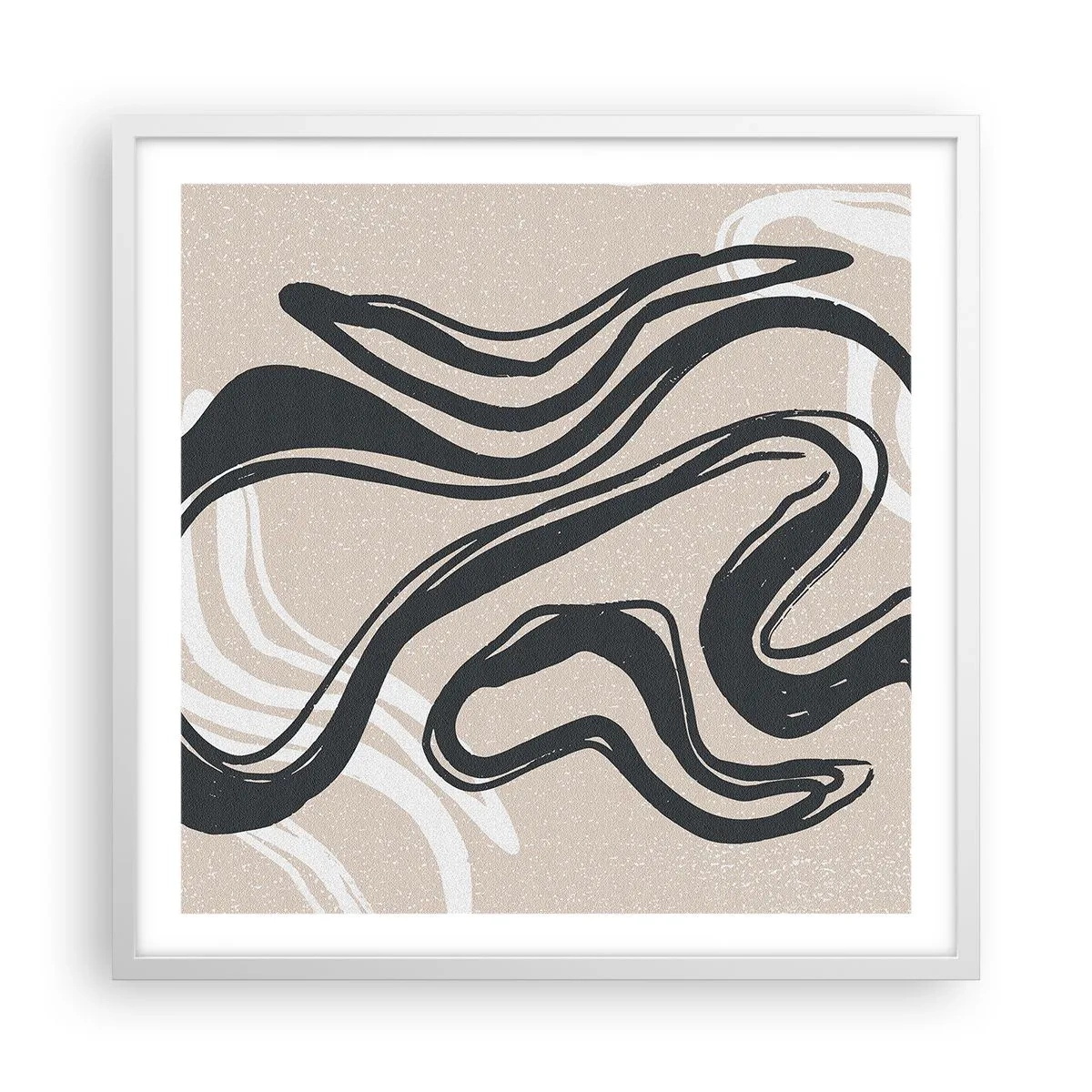 Affisch i vit ram - Mångfaldigt uttryck - 60x60 cm