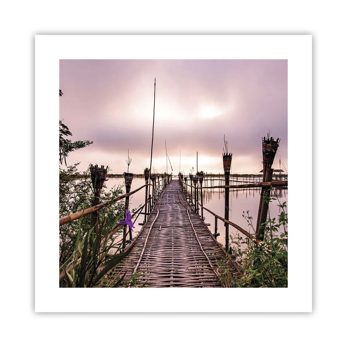 Affisch - Asiens lugn och tystnad - 40x40 cm