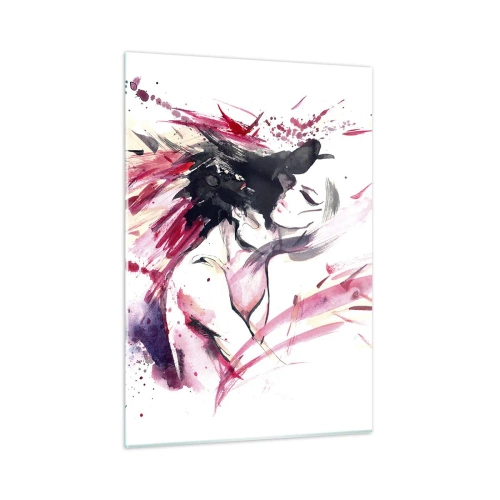 Glastavla - Bild på glas - Kärleksfull uppfyllelse - 50x70 cm