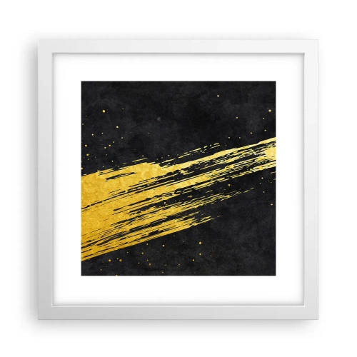 Affisch i vit ram - Hoppa in i hyperrymden - 30x30 cm