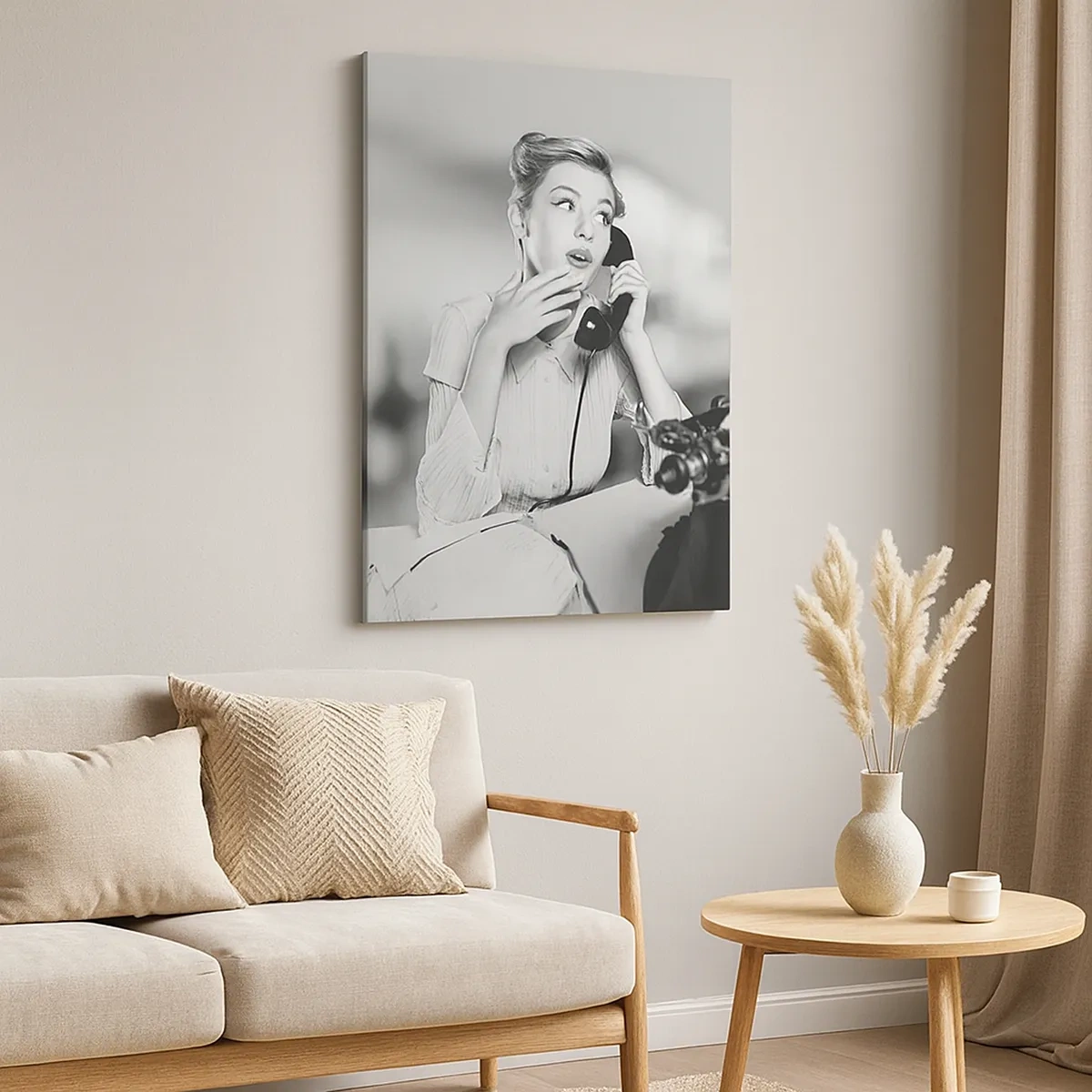 Canvastavla - Bild på duk - Hallå, tillbaka till 50-talet. - 50x70 cm