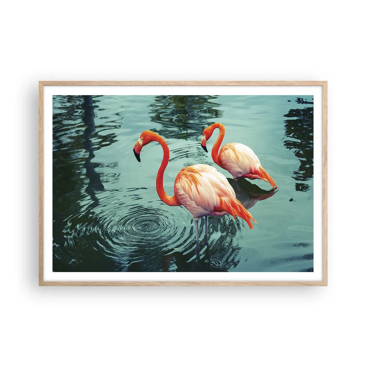 Affisch i ram av ljusek - Nu är vi på modet - 100x70 cm