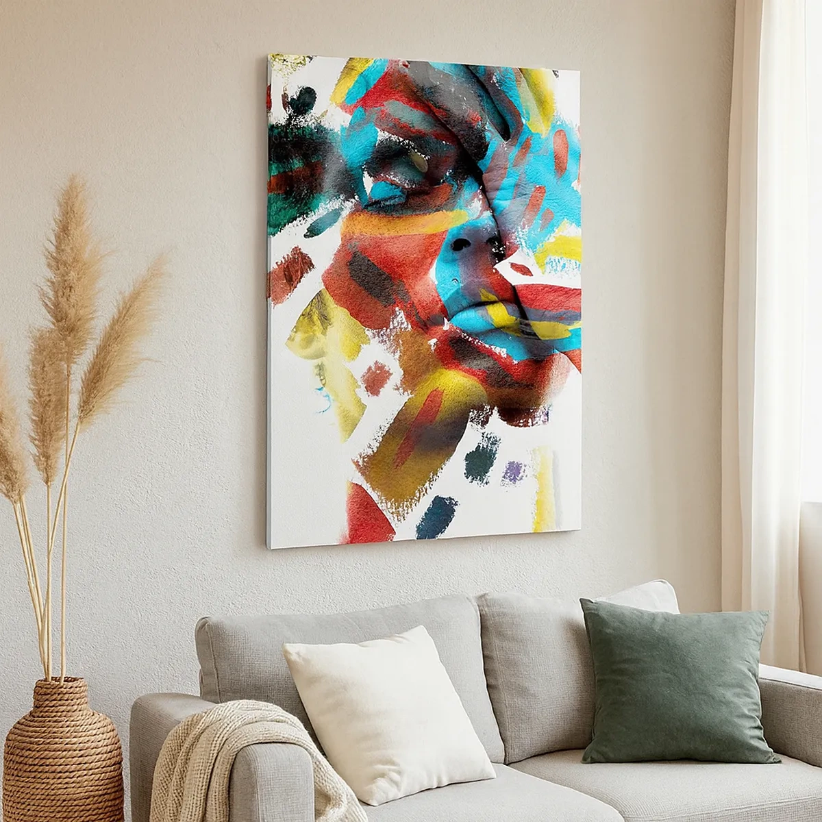 Canvastavla - Bild på duk - Färgrik personlighet - 50x70 cm