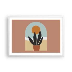 Affisch i vit ram - Små glädje - 70x50 cm