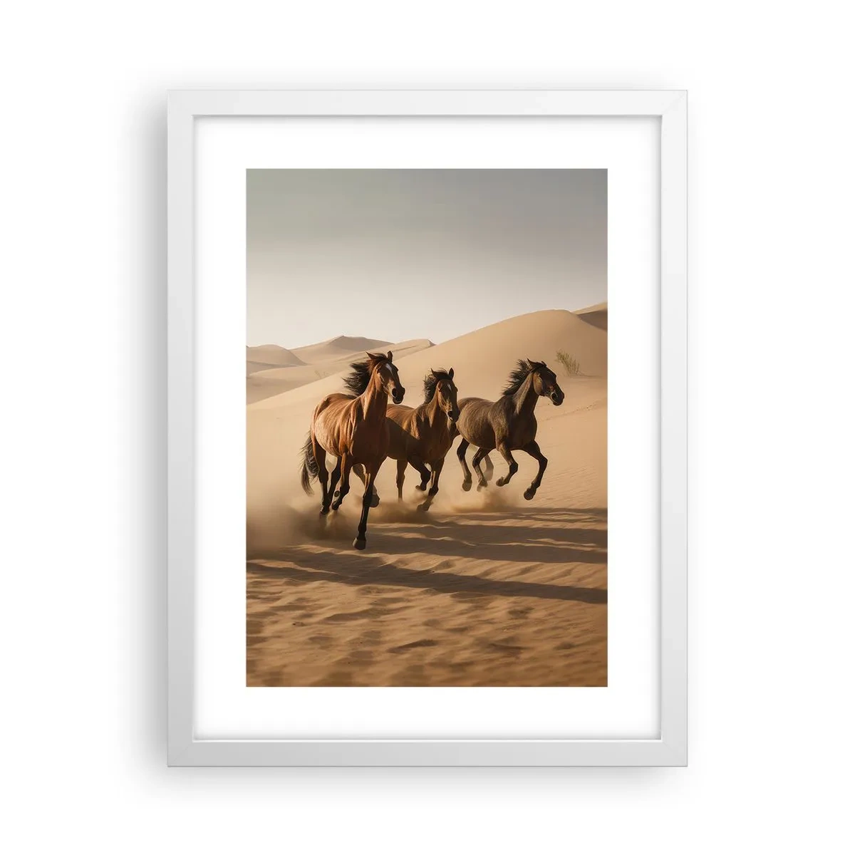 Affisch i vit ram - Fri som vinden - 30x40 cm