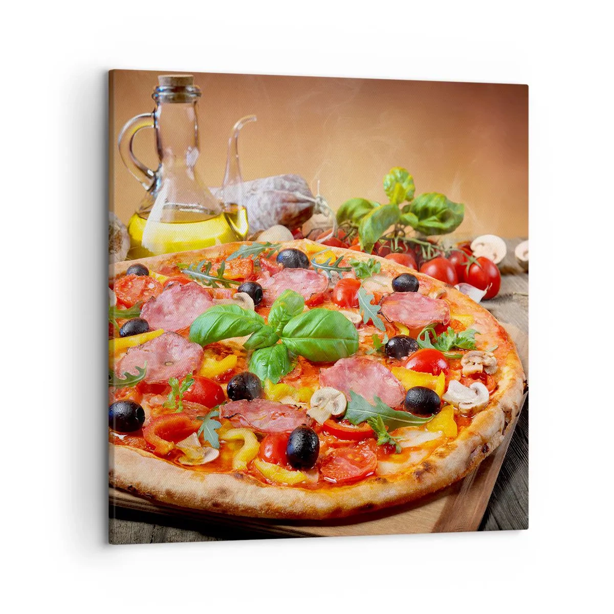 Canvastavla - Bild på duk - Med riktig italiensk smak - 50x50 cm