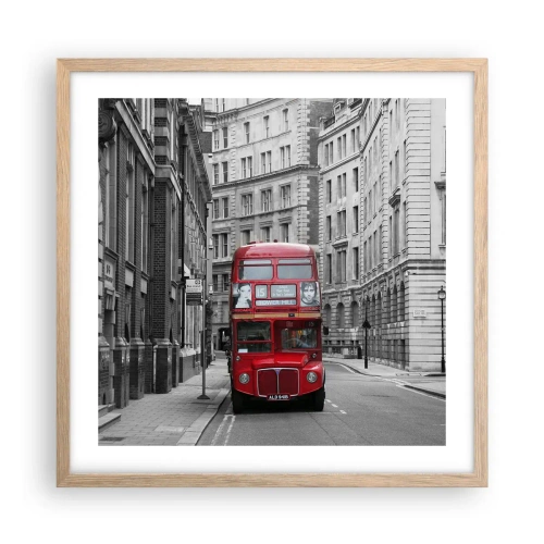 Affisch i ram av ljusek - Vardagen behöver inte vara grå - 50x50 cm