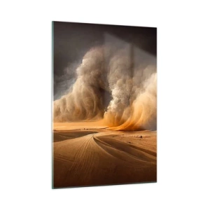 Glastavla - Bild på glas - Öknens vrede - 50x70 cm