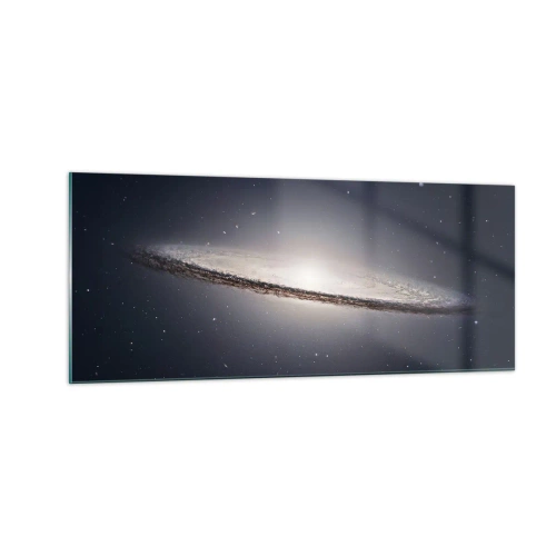 Glastavla - Bild på glas - En gång i en galax långt, långt borta.... - 100x40 cm