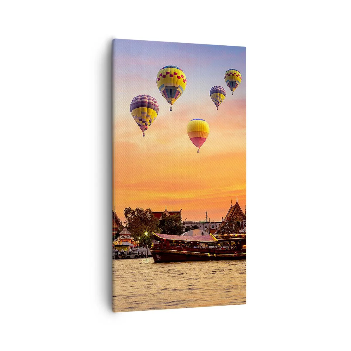 Canvastavla - Bild på duk - Här föds sagor - 55x100 cm