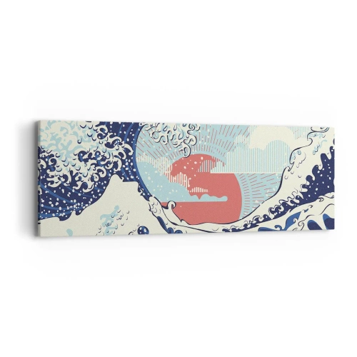 Canvastavla - Bild på duk - Ur japanska inspirationer - 90x30 cm