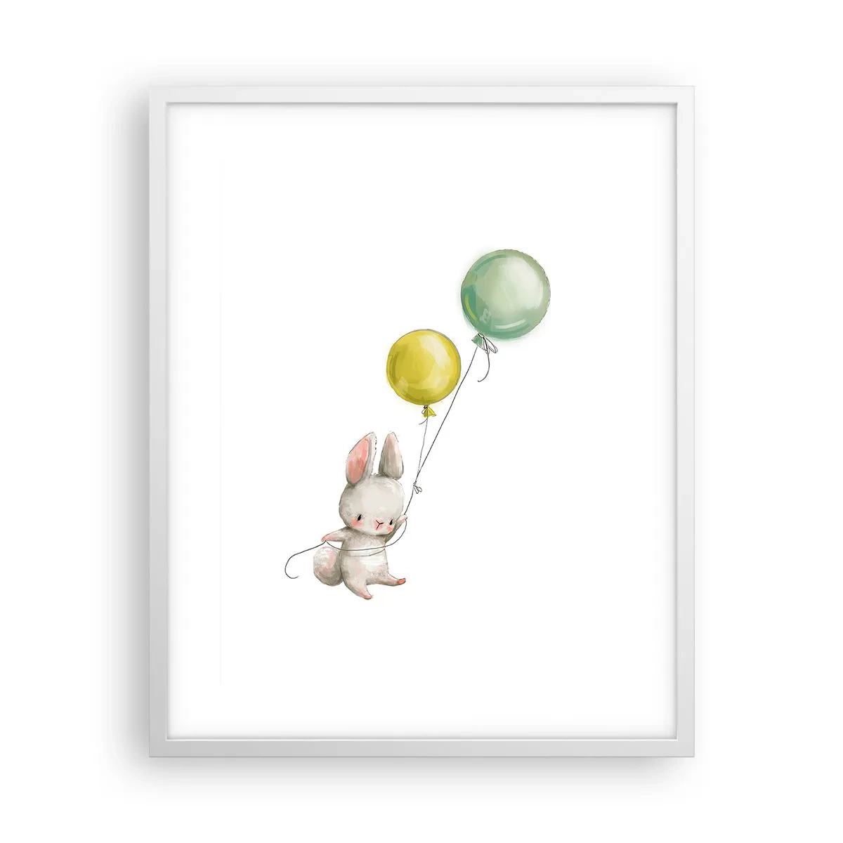 Affisch i vit ram - Jag flyger med! - 40x50 cm