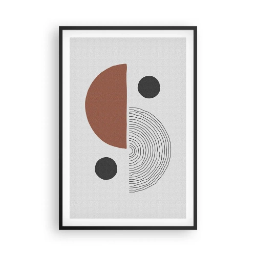 Affisch i svart ram - Hjulets perfektion - 61x91 cm