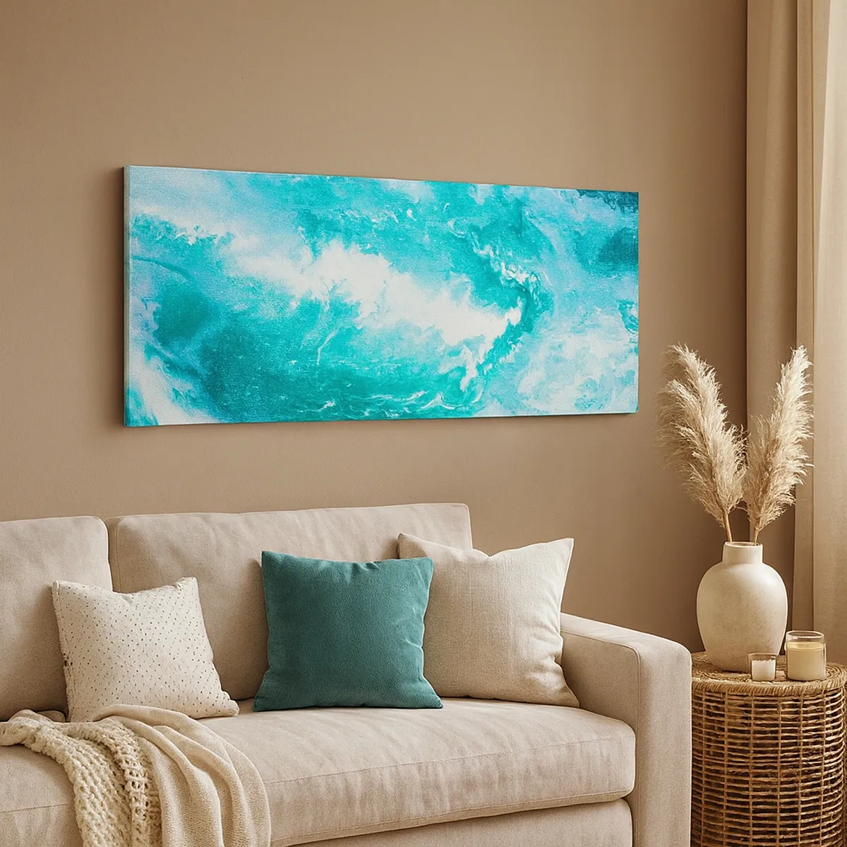 Canvastavla - Bild på duk - I elementets kärna - 30x30 cm