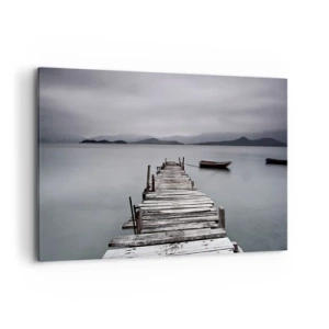 Canvastavla - Bild på duk - Imorgon kan du ge dig iväg - 100x70 cm