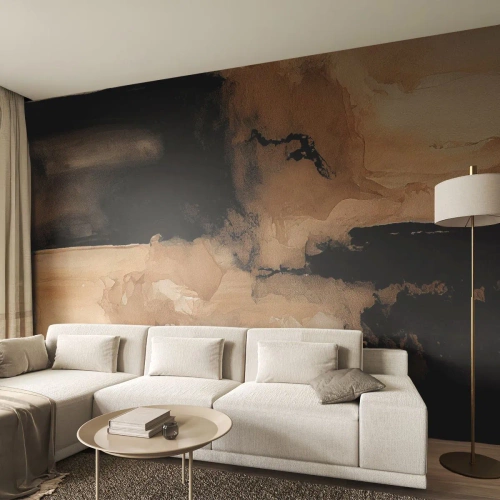 Fototapet Premium Sand - Intrigerande abstraktion - Abstraktion, Rök, Minimalistisk - 450x315 cm