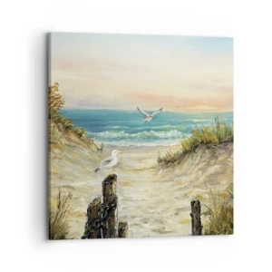 Canvastavla - Bild på duk - Vindstilla - 70x70 cm