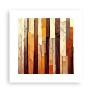 Affisch - Hymn av skogens träd - 30x30 cm