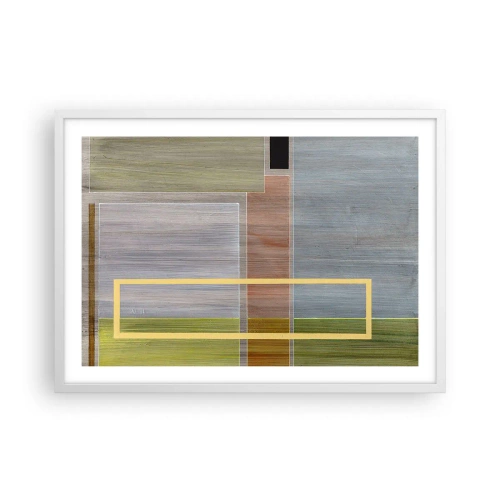 Affisch i vit ram - Rakt och lugnt - 70x50 cm