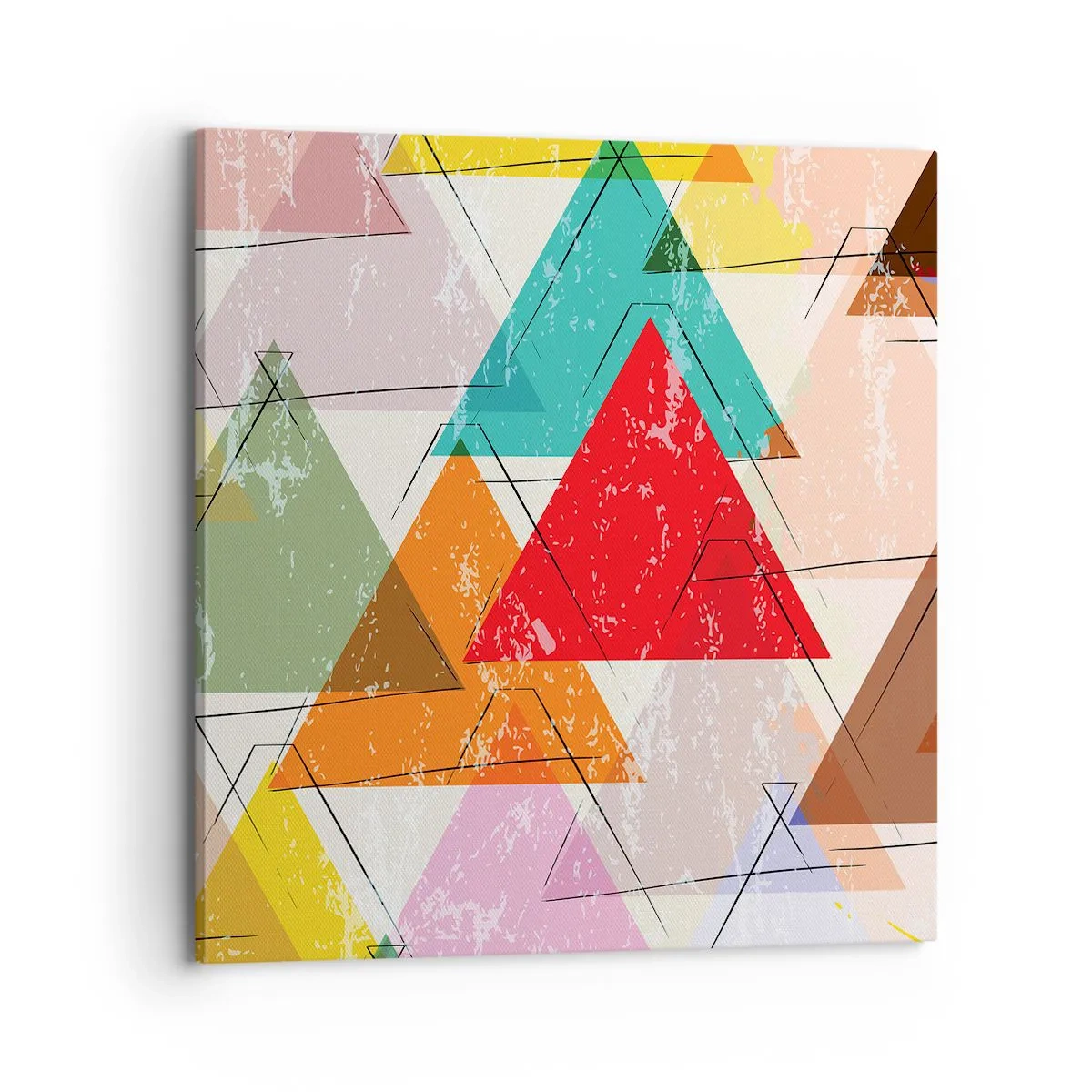 Canvastavla - Bild på duk - Tre gånger tre - 70x70 cm