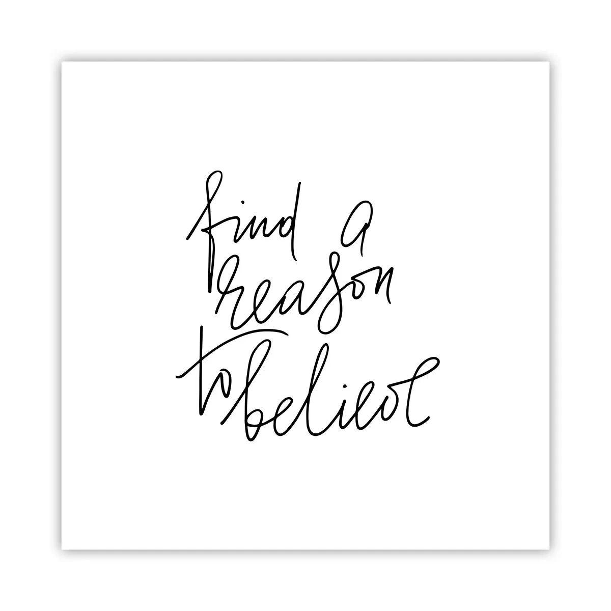 Affisch - Det är möjligt - 30x30 cm