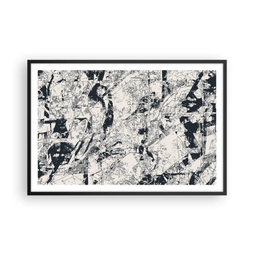 Affisch i svart ram - Motsatsernas interpenetration - 91x61 cm